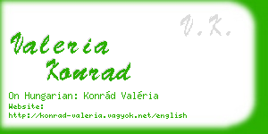 valeria konrad business card