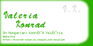valeria konrad business card